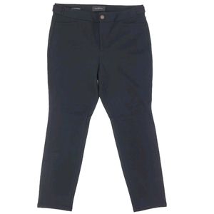 Talbots Pants Lexington Stretch Skinny Black Classic Equestrian Preppy Size 8P